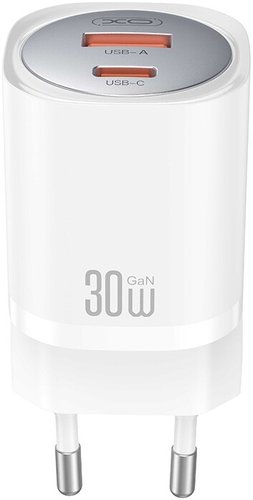 Сетевое зарядное XO CE21 (белый)