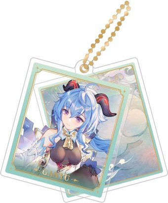 Брелок miHoYo Genshin Impact Character Acrylic Strap. Ganyu GEN349
