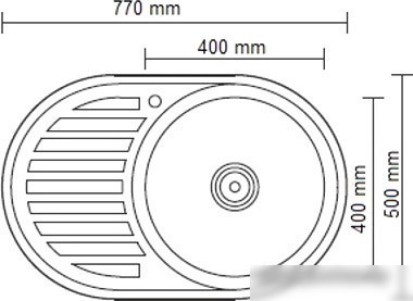 Кухонная мойка Ledeme L67750-R