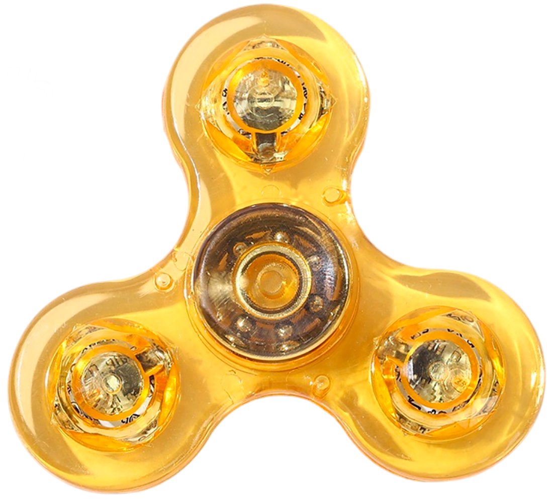 Фиджет спиннер Bingo Hand Spinner LED Transparent (желтый)