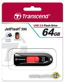 USB Flash Transcend JetFlash 590 64GB (TS64GJF590K)