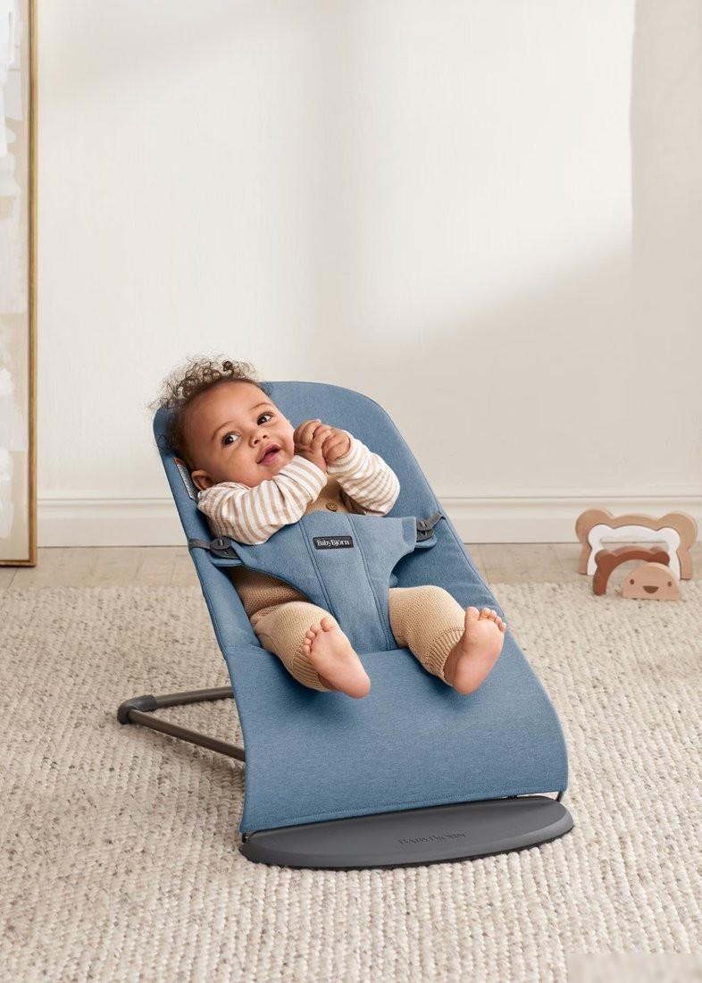 Шезлонг BabyBjorn Bliss Woven melange 0060.33 (blue)