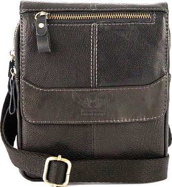 Мужская сумка Poshete 196-650-48-BLK (черный)