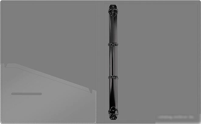 Папка для бумаг Berlingo Soft Touch RB4_4D985 (серый)