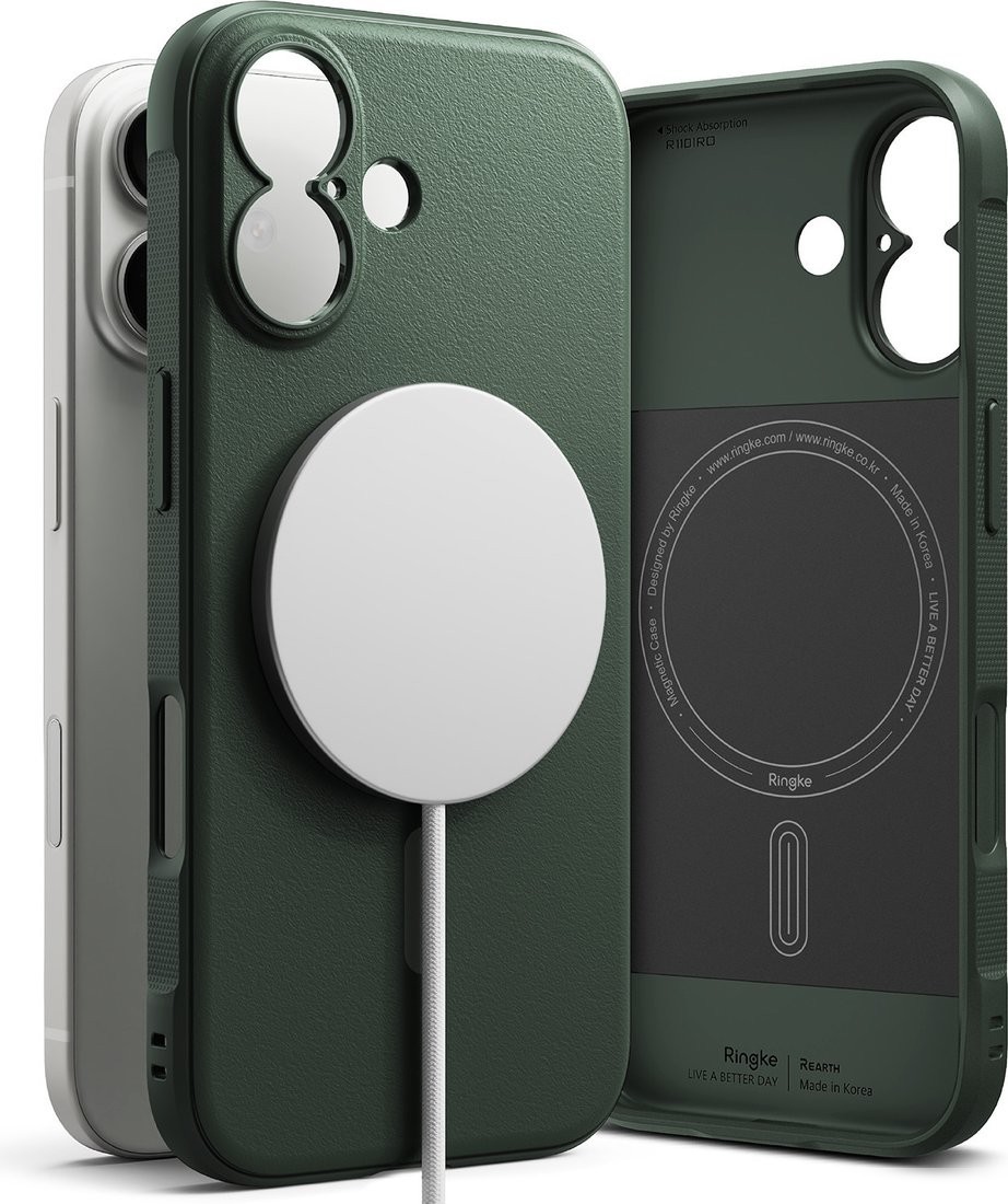 Чехол для телефона Ringke Onyx Magnetic для iPhone 17 (Dark Green)