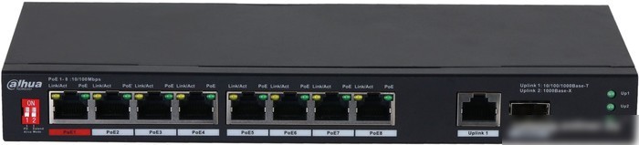 Неуправляемый коммутатор Dahua DH-PFS3110-8ET1GT1GF-96
